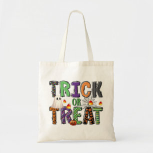Halloween-Süßigkeiten oder Saures Tragetasche