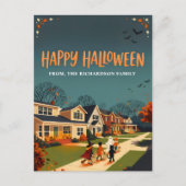 Halloween-Süßigkeiten-oder-Saures-Viertel Postkarte (Vorderseite)