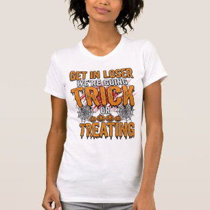 Halloween-Süßigkeiten oder Saures Vintage-Typograf T-Shirt