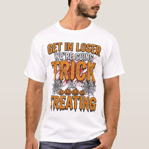 Halloween-Süßigkeiten oder Saures Vintage-Typograf T-Shirt