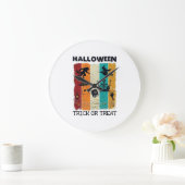 Halloween Süßigkeiten oder Saures Werwolf Hexe Ske Große Wanduhr (Zuhause)