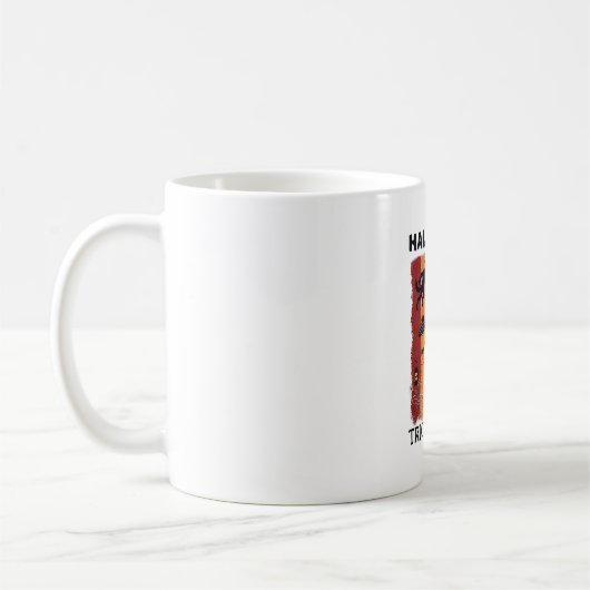 Halloween-Süßigkeiten-oder-Saures Werwolf Hexe Ske Kaffeetasse (Links)