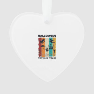 Halloween-Süßigkeiten-oder-Saures Werwolf Hexe Ske Ornament