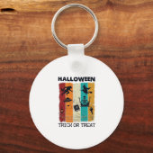 Halloween-Süßigkeiten-oder-Saures Werwolf Hexe Ske Schlüsselanhänger (Vorderseite)