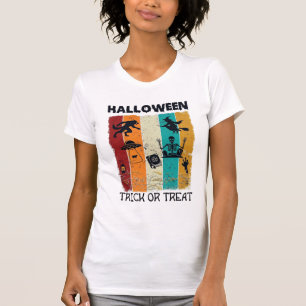 Halloween-Süßigkeiten-oder-Saures Werwolf Hexe Ske T-Shirt