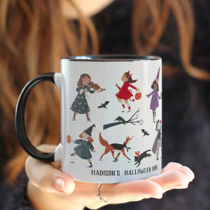 Halloween-Süßigkeiten oder Streich Kinder Tasse