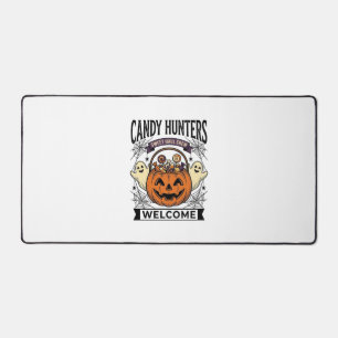 Halloween-Süßigkeiten Sammler Vintage Gravur Kürbi Schreibtischunterlage