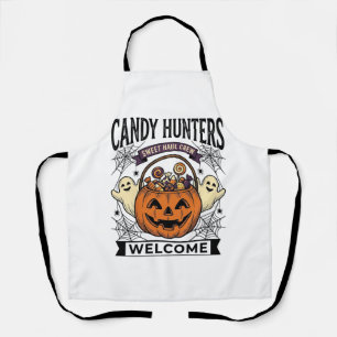 Halloween-Süßigkeiten-Sammler Vintage-Stichpumpkin Schürze