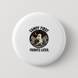 Halloween-Süßigkeiten-Schreckensnacht Button
