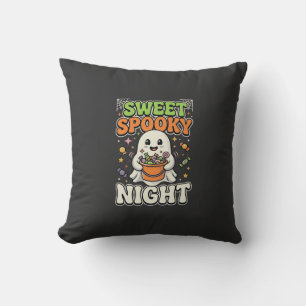 Halloween-Süßigkeiten-Schreckensnacht Kissen