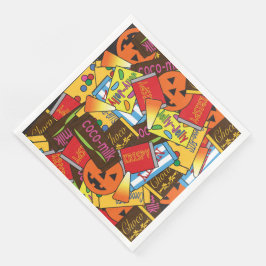 Halloween-Süßigkeiten Serviette