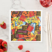 Halloween-Süßigkeiten Serviette (Beispiel)