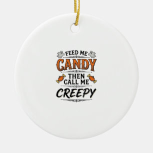 Halloween Süßigkeiten Shirt Lustiger Gruseliger Sp Keramik Ornament