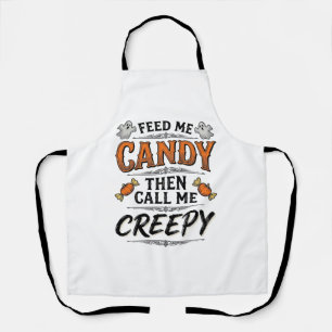 Halloween Süßigkeiten Shirt Lustiger Gruseliger Sp Schürze