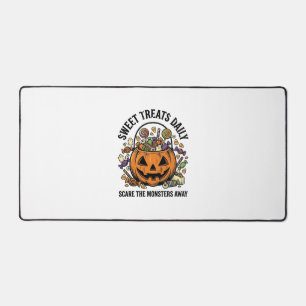 Halloween-Süßigkeiten-Shirt Süßes Monster-Behandlu Schreibtischunterlage