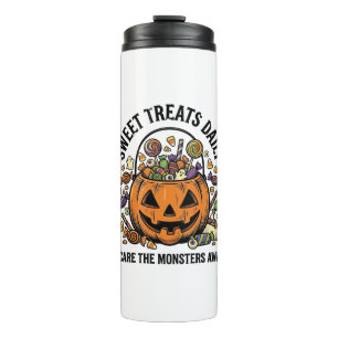 Halloween-Süßigkeiten-Shirt Süßes Monster-Behandlu Thermosbecher