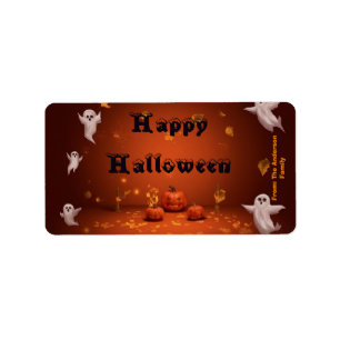 Halloween-Süßigkeiten-Tüten-Etikett Adressaufkleber