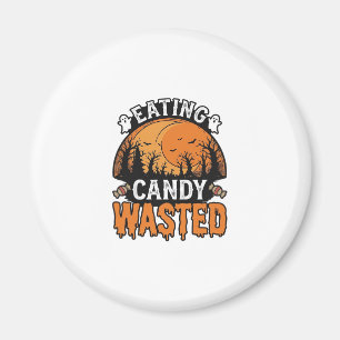 Halloween-Süßigkeiten verschwendet Vintage gruseli Magnet