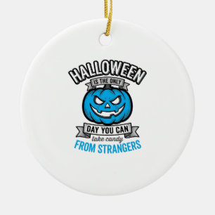 Halloween-Süßigkeiten von Fremden Vintage-Kürbis-D Keramik Ornament