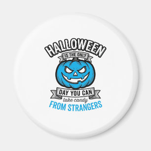 Halloween-Süßigkeiten von Fremden Vintage-Kürbis-D Magnet
