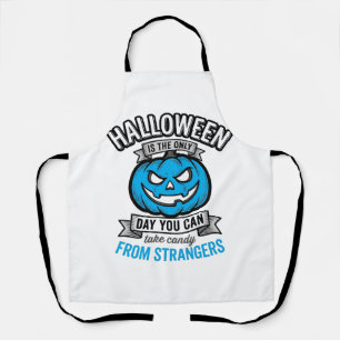 Halloween-Süßigkeiten von Fremden Vintage-Kürbis-D Schürze