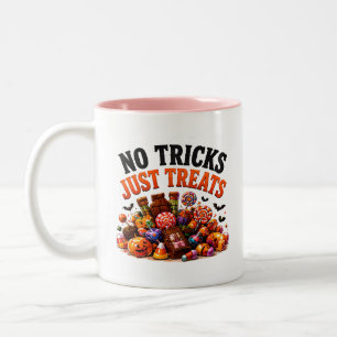 🍬 Halloween-Süßigkeitenliebhaber Lustiger Spruch Zweifarbige Tasse