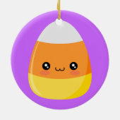 Halloween-Süßigkeits-Mais Keramikornament (Hinten)