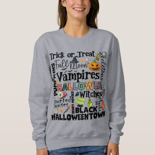 Halloween Sweatshirt 01 para Catrachas (Vorderseite)