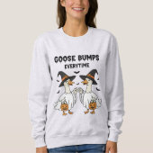 Halloween Sweatshirt "Gänsehaut jedes Mal" (Vorderseite)