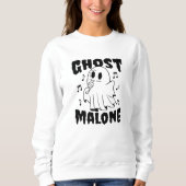 Halloween Sweatshirt Ghost Malone Niedlich Funny G (Vorderseite)