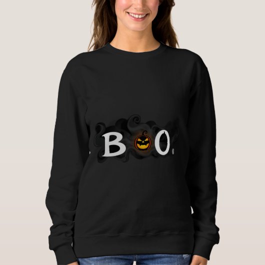 Halloween Sweatshirts - "BOO" Einzigartige Printwe (Vorderseite)