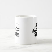 Halloween Sweet and Spooky Typografic Text Kaffeetasse (Mittel)