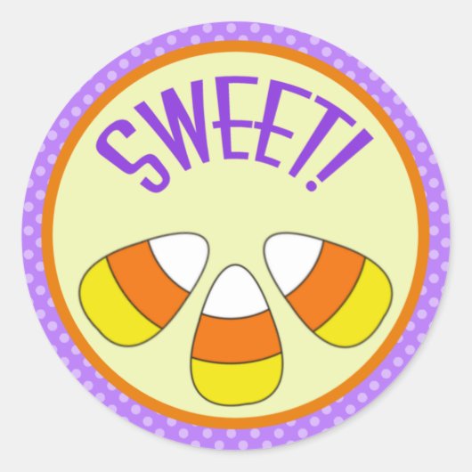 Halloween Sweet Candy Corn Sticker (Vorderseite)