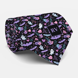 Halloween Sweetheart Spooks Mit Monogramm Krawatte