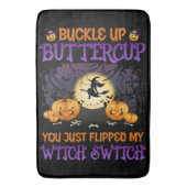 Halloween-Switch knöpfen Buttercup Badematte (Vorderseite Vertikal)