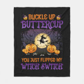Halloween-Switch knöpfen Buttercup Fleecedecke (Vorderseite)