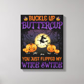 Halloween-Switch knöpfen Buttercup Leinwanddruck (Vorderseite)