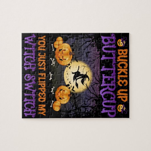 Halloween-Switch knöpfen Buttercup Puzzle (Horizontal)