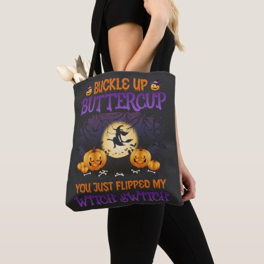 Halloween-Switch knöpfen Buttercup Tasche (Von Nahem)