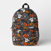 Halloween-Symbole Bedruckter Rucksack (Vorderseite)