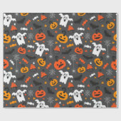 Halloween-Symbole Geschenkpapier (Flach)