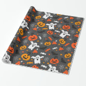Halloween-Symbole Geschenkpapier (Ungerollt)