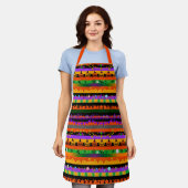 Halloween-Symbole gestrichen Schürze (Getragen)