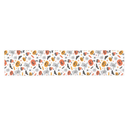 Halloween-Symbole Kurzer Tischläufer (Horizontal)