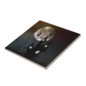 Halloween Szene Fliese (Seite)