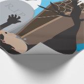 Halloween Szene Geschenkpapier (Ecke)