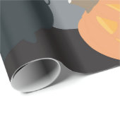 Halloween Szene Geschenkpapier (Rolleneckpunkt)