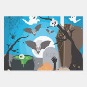 Halloween Szene Geschenkpapier Set (Vorderseite 2)