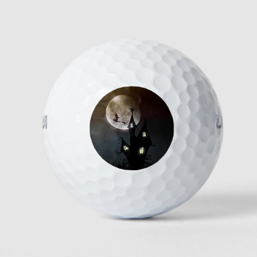 Halloween Szene Golfball (Vorderseite)