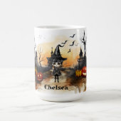 Halloween Szene Kaffeetasse (Mittel)